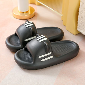 Aqrau 【50%OFF🔥🔥🔥】 EVA💧รองเท้าแตะผู้หญิง สไตล์น้องแมว งานนูน 3D รองเท้าแตะน่ารัก ยางนิ่ม สีมินิมอล X009