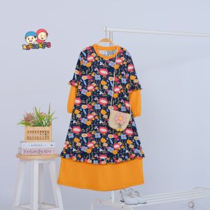 Baju Gamis dress anak perempuan muslimah RG 65 usia 5 tahun 7 tahun 8 tahun 9 tahun 10 tahun 12 tahun