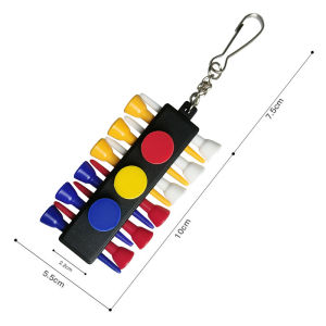 1Pcs Rubber Golf Tees Holder Carrier Golf Ball Marker Keeper Container Indispensable 10*2.4cmCan Hold 12-Tees and 3-Ball