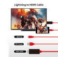 C-SAW 2m Lightning Port IOS To HDMI Cable 4K TV HDMI Display Adapter USB Cord For iPhone 5/5c/5s/6/6Plus/6s/6s Plus/7/7 Plus 11 12 11Pro Max XS Pro Max XR SE2 iPad Air Plug and Play Cable. 