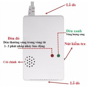 Thiết bị báo khói báo gas rò rỉ báo nhiệt độ cao dùng trong phòng cháy chữa cháy PCCC