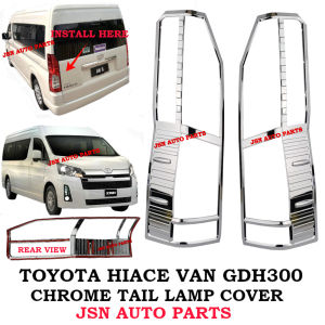 J101S02 CHROME TAIL LAMP COVER SET TOYOTA HIACE VAN GDH300