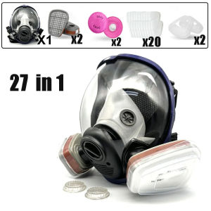 Full face respirator Gas Mask 40 mm activated carbon filter canister Suitable for fumes Chemical spray paint tactical-survival