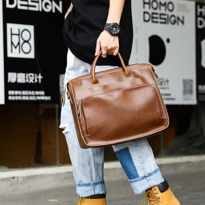 2021 New design Brand Mens Briefcase Handbag for men Crazy Horse Leather Messenger Travel Bag Business Men Tote Bags Man Casual Crossbody Briefcases