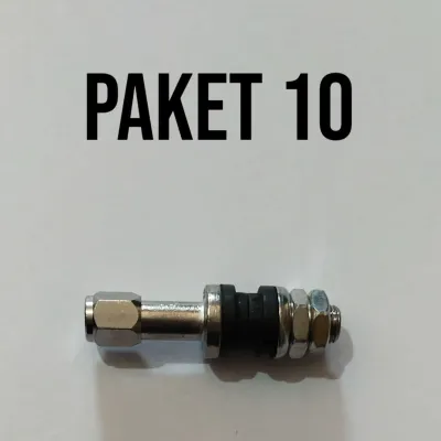 ( PAKET 10 ) PENTIL BESI TUBLESS PANJANG