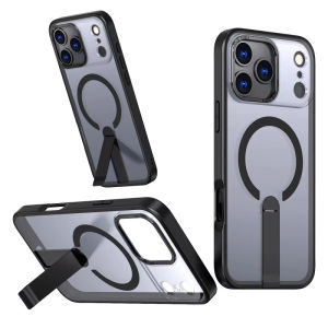 【🔥SG🔥】 RICHMENTMALL Magnetic Case with Kickstand Clear Phone Case & Wireless Charging For iPhone 18 Pro/iPhone 18 Pro Max Case with Stand
