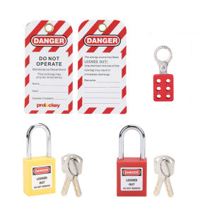 38mm Insulation Safety Engineering LOTO Padlock for Machinery Home Industry Safety Lock Tool Set