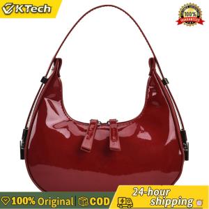 Women Handbag with Crescent Shape Casual Shoulder Bag Zipper Satchel Perfect for Dating and Travel in Multiple Colors