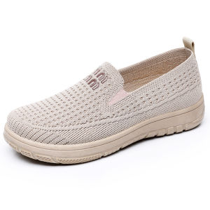 [Free Shipping] WomenS Shoes Versatile Spring New Style Slip-On Canvas Shoes Breathable Mesh Casual Shoes