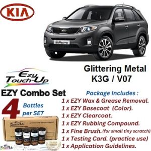 KIA SORENTO Original Touch Up Paint - EZY Touch Up Paint combo set- scratch remover- calar kereta