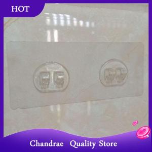 [Chandrae] Wall Mounted Adhesive Hook Under Wire Shelf Rack Hanger Holder Clamp Organizer