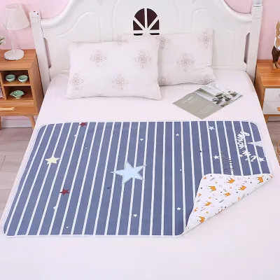 Thảm lót chống thấm 3 lớp thoáng khí TPU sử dụng được 2 mặt cho trẻ nhỏ và người già sz 70x90 và 70x120cm