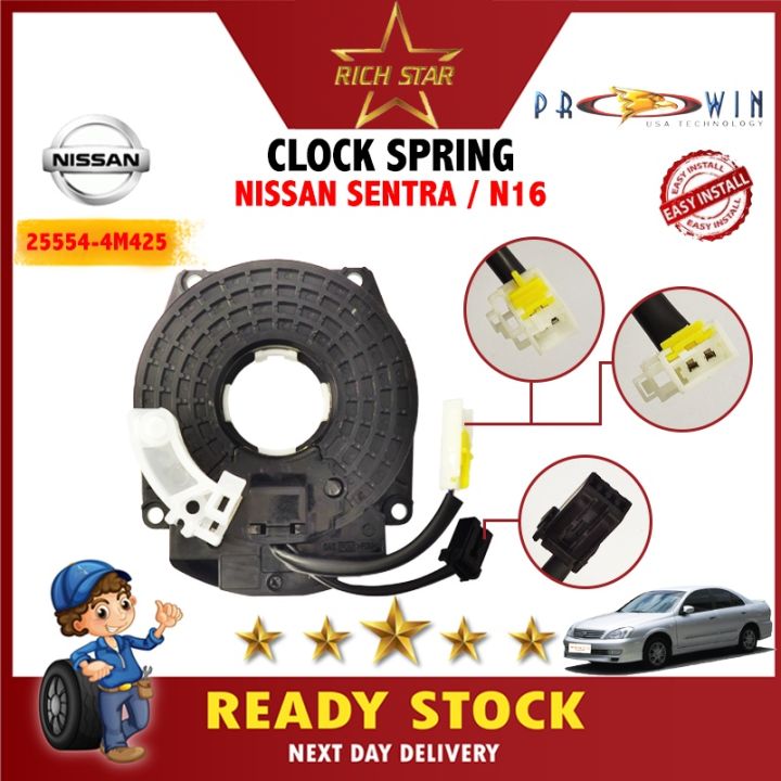 [READYSTOCK] NISSAN SENTRA N16 SPIRA/STEERING WHEELS CLOCK SPRING 25554 ...