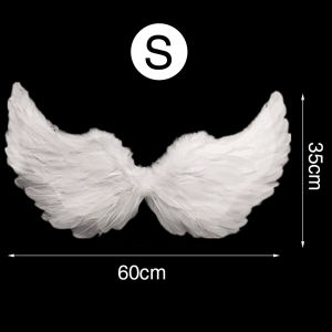 【Fast Shipping】 Feather Angel Wings White Kids Childrens Adult Gift Cosplay Photography Props Party Decor for Birthday Christmas Accessories LZC-Angel-Wing