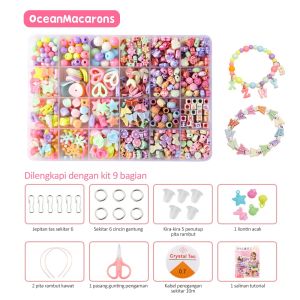 [TOS] DIY manik manik kalung gelang bando SET PAKET tali kawat gunting mainan edukasi aksesoris kreatifitas anak meronce monte warna warni kotak kerajinan tangan perempuan cewek beaded beads kit 24 montesori montessori kado hadiah mutiara perhiasan bandan