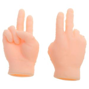 Finger Puppets Set of 2 for Cats Play Video Photo Props Puppets Tiny Hand for Cats Funny Finger