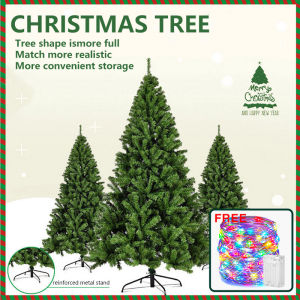 (With 10M Copper Wire String Lights) Christmas Tree for home Decorations Easy To Assemble High Quality For Xmas Decor