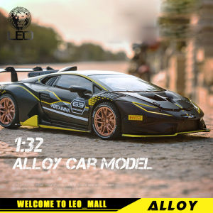 LEO 1:32 Lamborghini Huracan ST EVO Metal Car Model Toy Cars Collection For Boy Children Kids Toys Hobbies Vehicle Diecast Gift