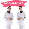 Baju Oka Ok Jaga Petugas Medis Lengan Panjang Pakaian Baju Seragam Kerja Perawat Drill Murah Terbaru Lengan 3/4 7/8 Pendek Med  Scrub Perawat Panjang Varian Warna Unisex Non Rok Bisa Atasan Saja Laboratorium Murah Bogor. 