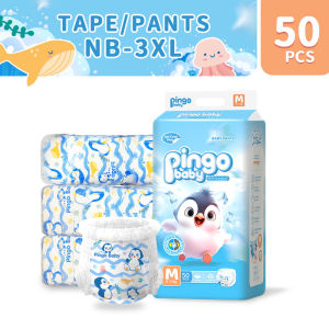 Korean Baby Diapers Taped Pull-up Pants 50Pcs NB S M L XL XXL XXXL Disposable Diapers for Baby