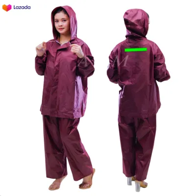 Jas Hujan Dewasa Pria Wanita Bahan Parasut Tebal Anti Rembes