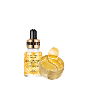 CINDYNAL- 2in1 BPOM Perawatan Wajah Anti Kerutan & Penuaan - Eye mask & Serum Pure Gold 24k