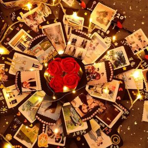 Surprise Explosion Box Valentines Day Love Memory DIY Photo Album For Anniversary Birthday Gift