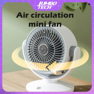 JumboTech 2023 SUPER Air Circulator Fan Wall Fan Desktop Fan USB Fan 2400mAh Rechargeable Fan Table Fan Silent Fan Air Desktop Fan Adjustable Circulation Fan with Shaking Head