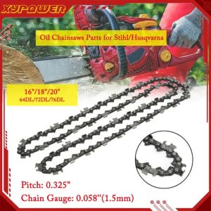 IFASEN 16 18 20 Oil Chainsaw Saws Chain 325 64DL 72DL 76DL 0.058 Gauge Steel Oil Chainsaws Parts for Stihl/Husqvarna