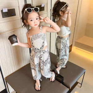 2-7Tahun Setelan tanktop crop baju anak perempuan import