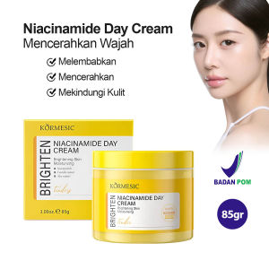 KORMESIC Brightening Day Cream 100g – Pelembab Wajah dengan Niacinamide [BPOM]