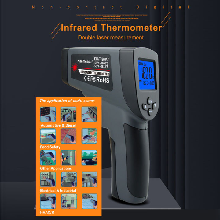 【Great Selection】 -50 1600c Industrial Digital Thermometer Temperature ...