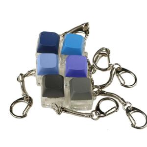 Portable Keyboard Toy Keychain Pendant Compact Keycap Button Keyboard Toy Keychain for Relaxation and Convenience