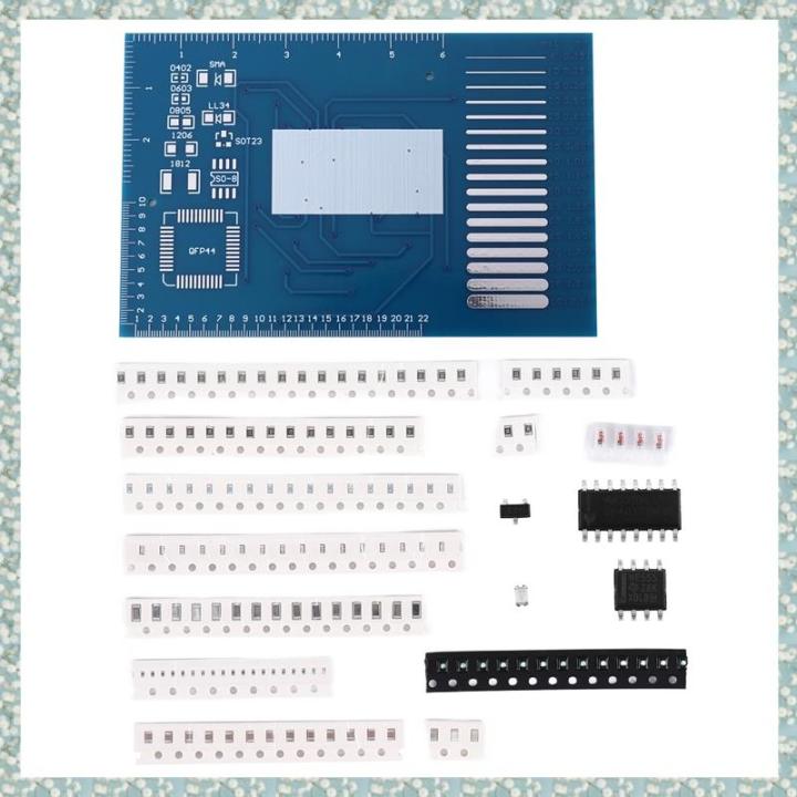 COVVY LED SMD NE555 Löt-Übungsplatine – DIY-Kit Mit Wasserlauflicht, Inkl. CD4017 & LEDs, 3–12 COVVY LED SMD NE555 Löt-Übungsplatine – DIY-Kit Mit Wasserlauflicht, Inkl. CD4017 & LEDs, 3–12