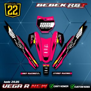 (COD) Sticker Striping Yamaha VEGA R NEW MOTOR RBT BEBEK MODIF SUPERMOTO terbaru Desain Grafis 24.05