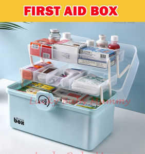 First Aid Box Tool Box/ medicine Box /3 sizes / Multi-Purpose 3 tiers Storage Box / storage container / Stationary