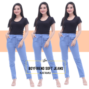 Boyfrend Jeans Wanita Celana Wanita Boyfrend Sobek Celana Panjang Wanita Baggy Pants Murah