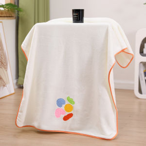 ผ้าเช็ดตัวใหญ่ เนื้อผ้าอย่างดี ดูดซับน้ำได้ดี ป้องกันแบคทีเรีย ขนาด 140x70 CM MJ23