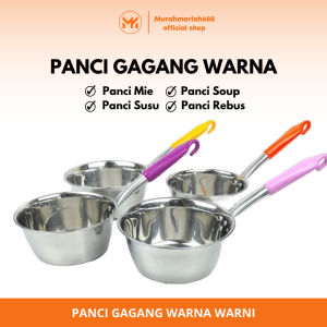 MM - A069 - Panci Gagang warna warni 20CM / 18CM / 16CM / Panci Mie stainless / Panci Memasak REBUS / panci sop kuah / PANCI SUSU