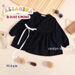 ATASAN ANAK PEREMPUAN LINEN CASSANDRA KIMONO ATASAN ANAK CEWE