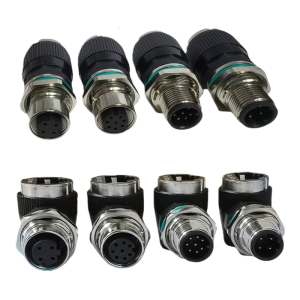 8Pin อะแดปเตอร์ชนิดหนึ่งเพื่อ RJ45ป้องกัน IP68ป้องกันการกัดกร่อนกันน้ำสำหรับการใช้งาน IoT 10กิกะไบต์/วินาที