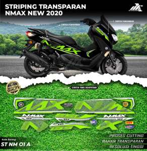 Striping Transparan Nmax New 155 Thailand Style - Sticker Striping Nmax New Design - ST NM 01