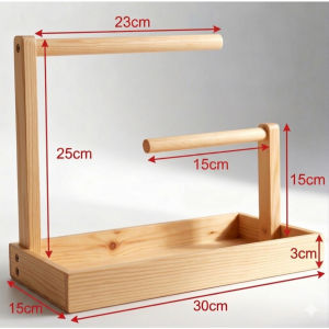 Wooden Jewelry Organizer Stand Necklace Holder Rack for Home Decor Key Holder Storage