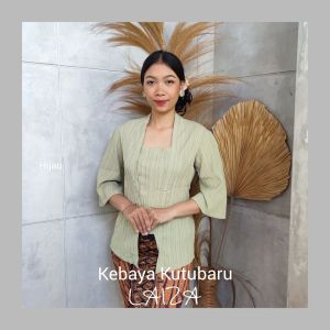 Setelan Kebaya Lady Crush Laiza Lengan Kerut dan Bawahan Rok Moscreft Stretch Free Selendang Modern Bali