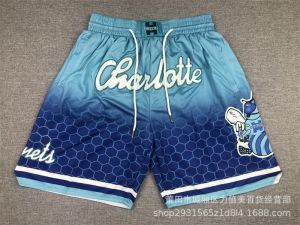Basketball Shorts Clippers Spurs Heat Lakers Mavericks Suns Magic Warriors Embroidered Four-Pocket Shorts