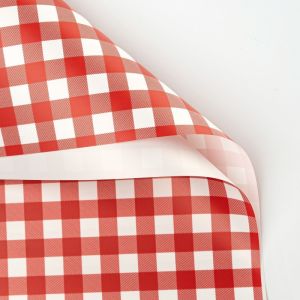Taplak Cellophane Ecer Lembaran Kertas Buket Bunga Wrapping Paper Square Pattern Motif Kotak KB6012