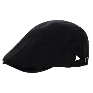 GENENIC Solid Color Vintage Berets Hat Painter Adjustable Newsboy Caps Retro Hip Hop Flat Visor Cap Men