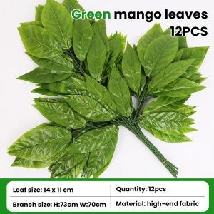 high quality Mango Leaves (12pcs) Artificial decoration leaves home decor
