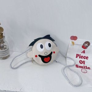 HEFEI Chuột Micky Túi đeo vai Doraemon Gấu Cú Ví đựng tiền xu hoạt hình cho trẻ em Di động Hình tròn Túi nhắn tin Pikachu Mua sắm