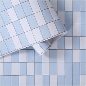 Bathroom waterproof wallpaper self adhesive mildew-proof oil-proof kitchen tile wall sticker